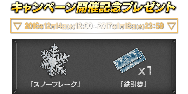 キャンペーン開催記念プレゼント